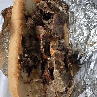 Philly with tasty ingredients but poor ratios