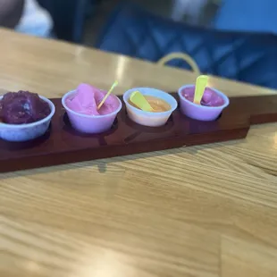 Alcohol infused frozen yogurt