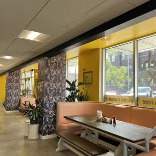 the interior of a restaurant