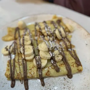 Banana Nutella Crepes