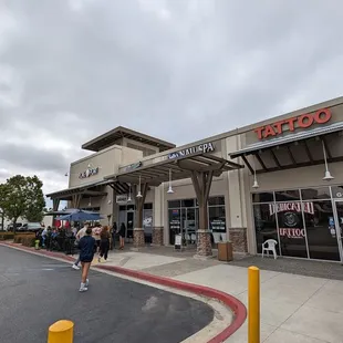 Nestled back in the corner to the left of Killarney's..