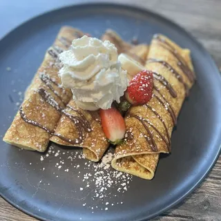 Strawberry Banana Nutella Crêpes