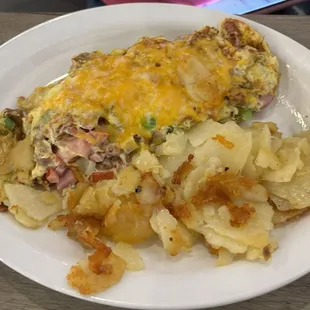 Omelet with potatoes