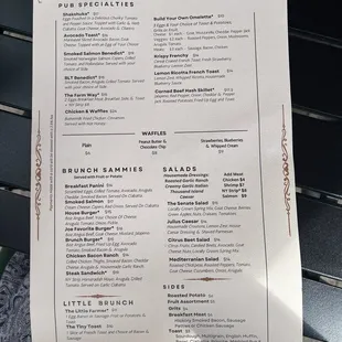 Menu. August 2024.