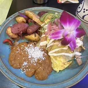 Chilaquiles Omelette