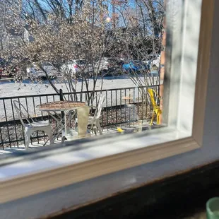 outside