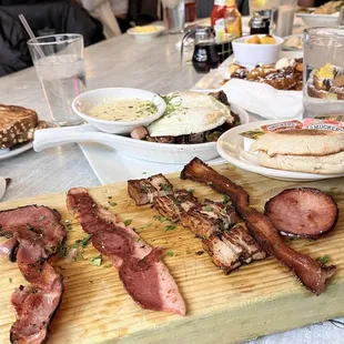 Bacon flight and Homestyle Skillet