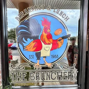 a sign for a restaurant