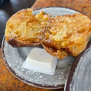 Buttered rum grilled muffin