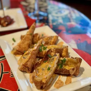 a plate of food on a table