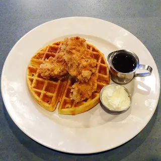 The 2-Step Chicken and Waffles Plate