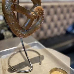 Pretzel and beer cheese