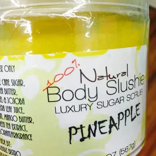 We have the best exfoliating body slushies around! You should try it.