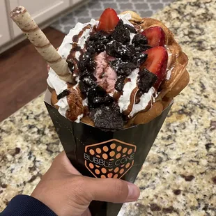 Classic + strawberry ice cream