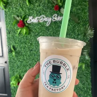 My Royal Milk Tea with no added sweetness. Delish!