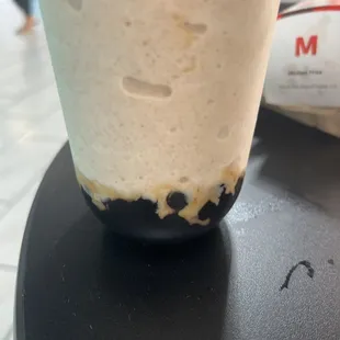 Horchata with tapioca boba