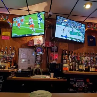 a bar with a lot of liquor