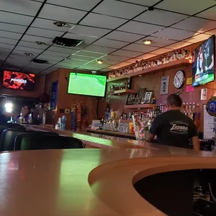 a man sitting at a bar