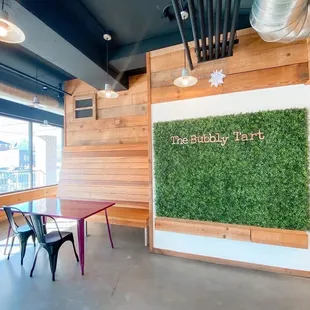 Spacious seating area