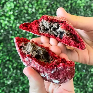 Oreo cheesecake stuffed red velvet cookie