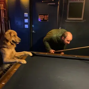 Rusty helping me line it up!