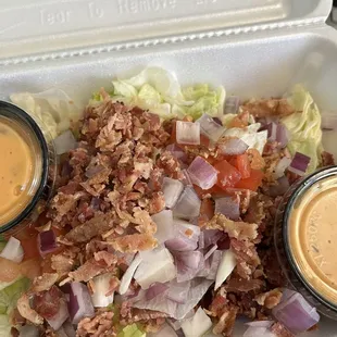 House salad, no cheese as requested