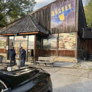 Outside of entrance.