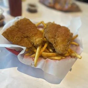 Fried catfish w/ Cajun fries