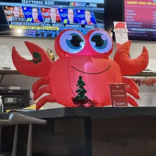 Cute little crab Christmas decor