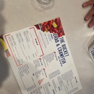 Current menu