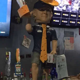 a man with a hat and tie