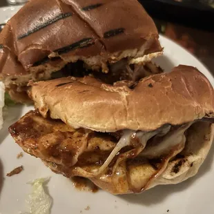 My chicken sandwich was delicious.