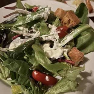 Awesome yet simple salad w blue cheese.