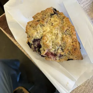 Blueberry cream scone
