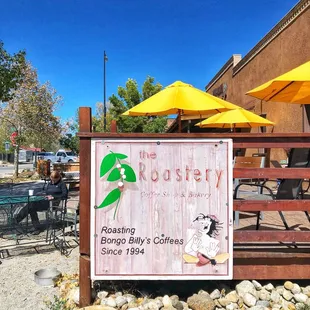 Outdoor patio seating