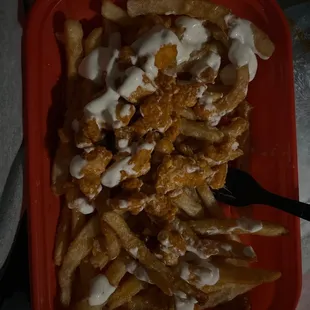 Buffalo Fries - Regular I drizzled my own ranch.