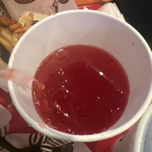 The hot drink she gave me