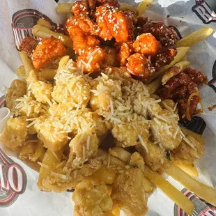 Buffalo Fries, Kogi sauce and garlic parm