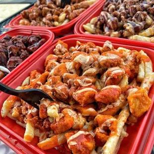 Large Buffalo fries with original hot sauce!