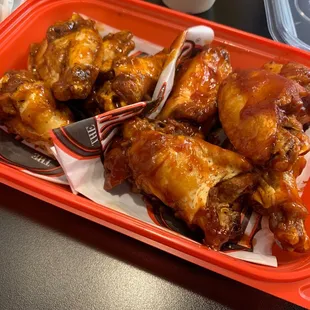 Jamaican jerk on the left