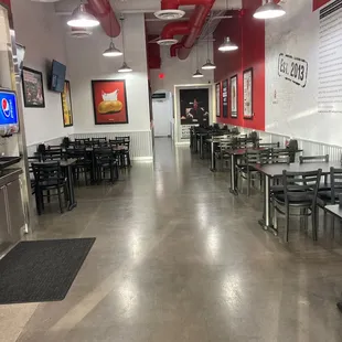 Inside dining area