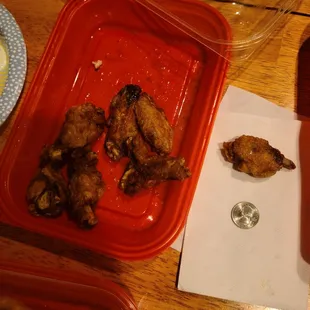 Dry, burnt, tiny wings