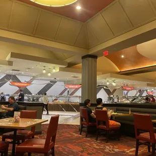 Small buffet with limited options.