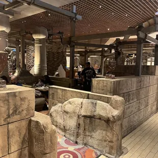 the interior of the restaurant