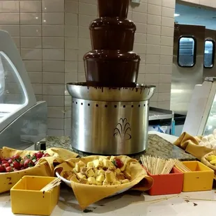 Chocolate fountain. 'Nuff said.