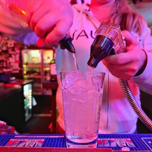 Pouring a drink