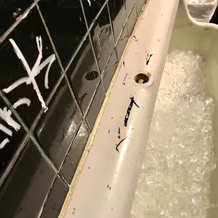 Keeping the urinal iced down