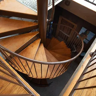 Going upstairs-- (one of two availble stairs to 2nd floor)