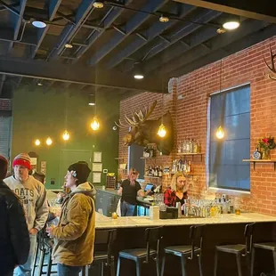 Interior shot of the bar