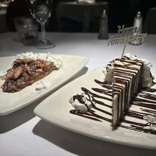 Pecan Pieand Amaretto Cheesecake